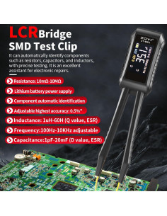 Medidor LCR ZOYI ZT-MD1 10KHz 0.5% Precisión Digital 2