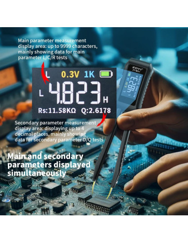 Medidor LCR ZOYI ZT-MD1 10KHz 0.5% Precisión Digital