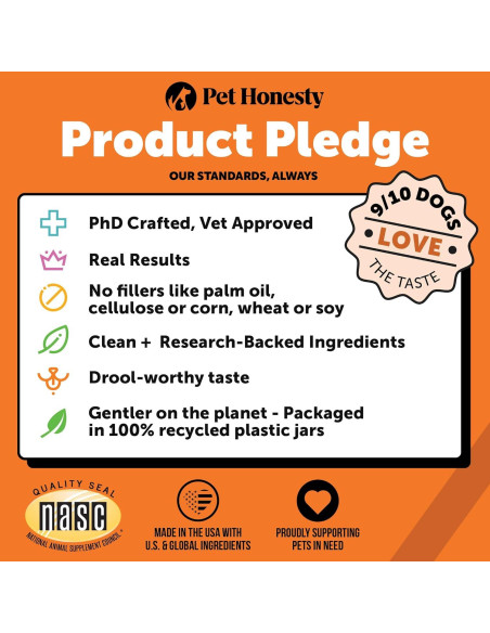 Suplemento de Caderas y Articulaciones Pet Honesty 90 ct Bacon