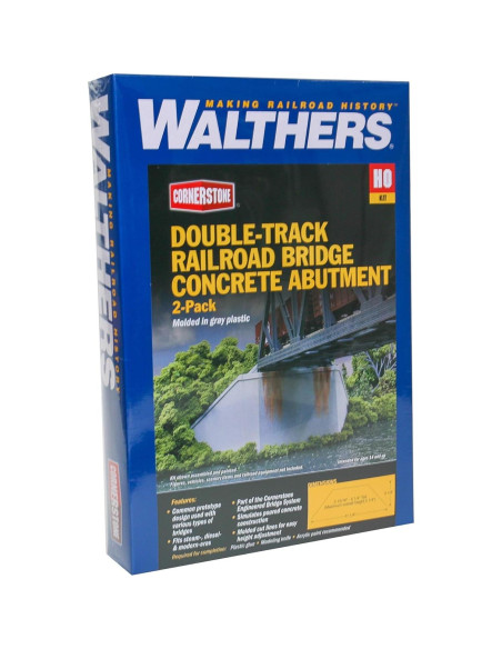 Apoyos de Puente Ferroviario Walthers Cornerstone 2 Piezas