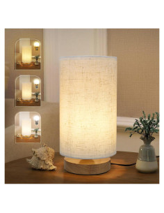 Lámpara de Mesita de Noche SEENSINY CT01 Regulable 3 Temperaturas