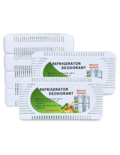 Desodorante para Refrigerador MINUODA - Paquete de 6, Carbón Activado