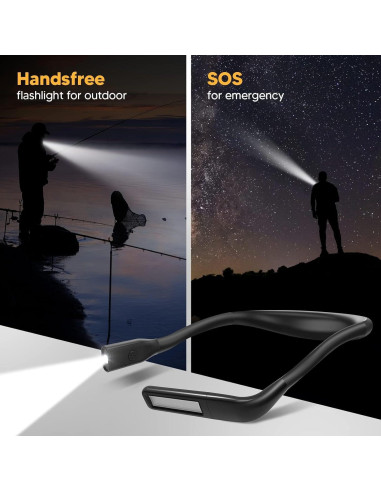 Luz de Lectura para el Cuello EastPin Recargable LED 1800mAh