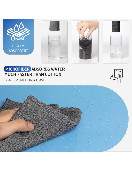 Paños de Limpieza MR.SIGA Microfibra Reutilizables 32x32cm Gris