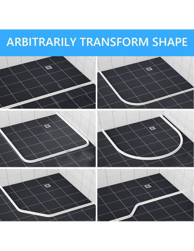 Umbral de Ducha Duzzy 1.01 kg 39" Blanco Silicona