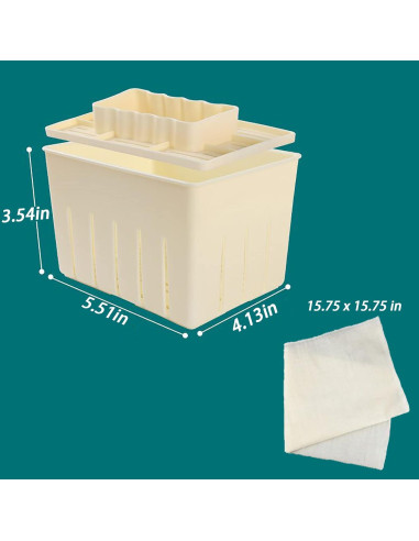 Prensa de Tofu Mangocore de Plástico para Hacer Tofu Casero