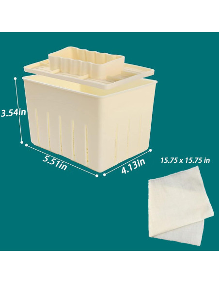 Prensa de Tofu Mangocore de Plástico para Hacer Tofu Casero