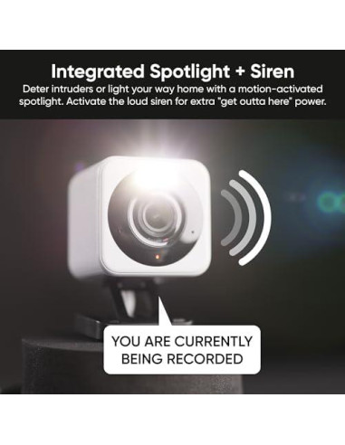 Cámara de Seguridad WYZE v4 2.5K WiFi Interior/Exterior