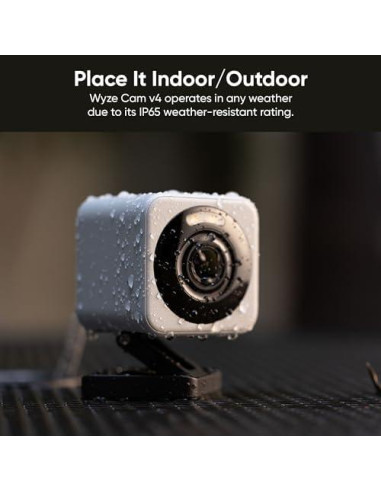 Cámara de Seguridad WYZE v4 2.5K WiFi Interior/Exterior