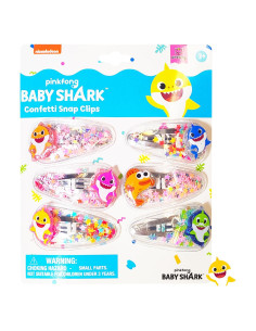 Clips de Cabello Baby Shark H.E.R. 6 Piezas Multicolor