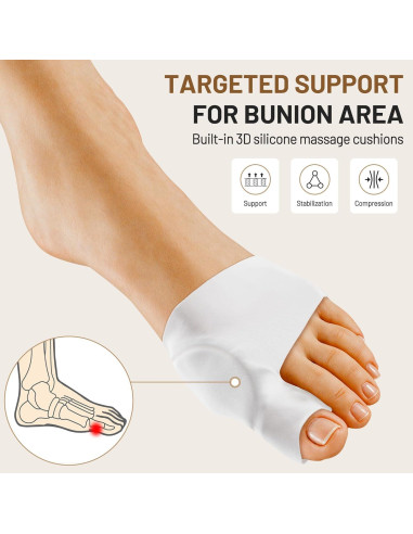 Manga Correctora de Juanetes TPVEEN Beige Pequeño Mujeres