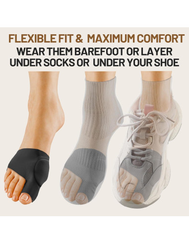 Manga Correctora de Juanetes TPVEEN Beige Pequeño Mujeres