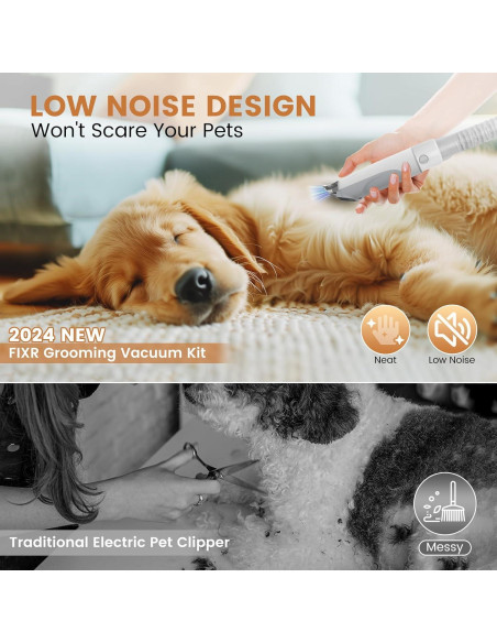 Aspiradora para Perros FIXR PG50 Plus 2.5L 11000Pa 7 en 1