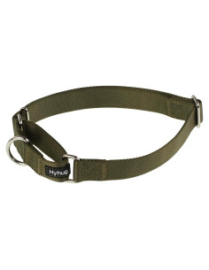 Collar Martingale Nylon Antiescape Hyhug Verde Militar Pequeño