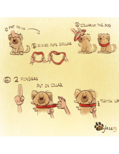 Collar Martingale Nylon Antiescape Hyhug Verde Militar Pequeño 2