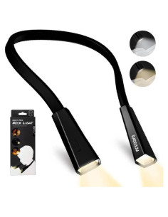 Luz de lectura recargable LED para el cuello RADIXIUM, 4 niveles de brillo