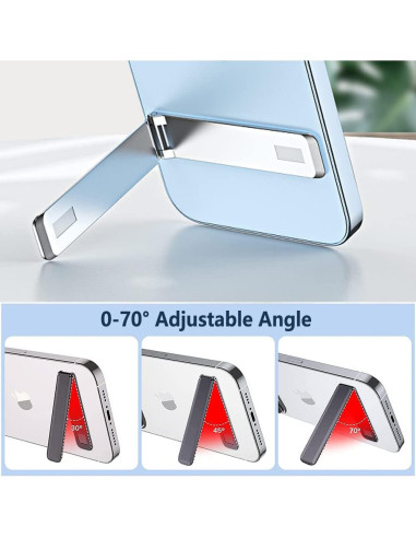 Soporte para Teléfono Móvil Kinizuxi 2Pcs Negro Ajustable