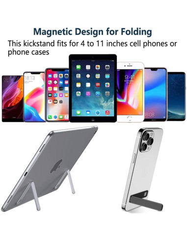 Soporte para Teléfono Móvil Kinizuxi 2Pcs Negro Ajustable