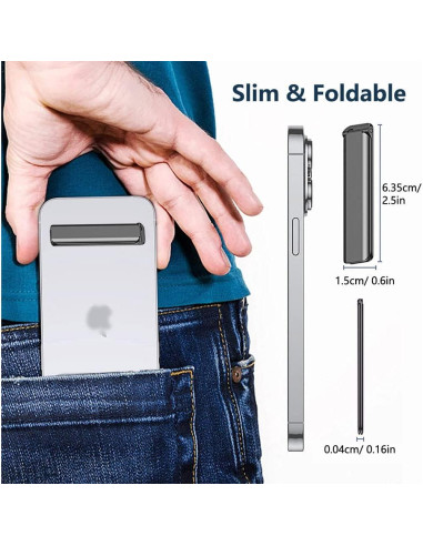 Soporte para Teléfono Móvil Kinizuxi 2Pcs Negro Ajustable