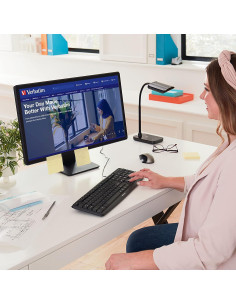 Teclado USB Con Cable Slimline Verbatim 99201 Negro 2