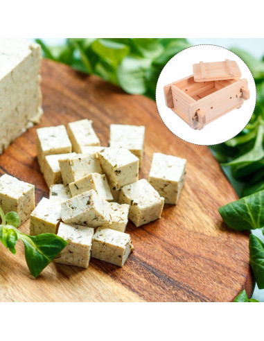 Prensa de Tofu DOITOOL de Madera 22x19x10cm Herramienta Manual