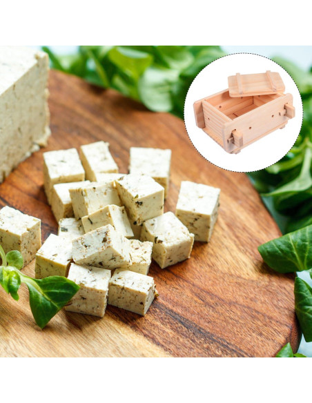 Prensa de Tofu DOITOOL de Madera 22x19x10cm Herramienta Manual