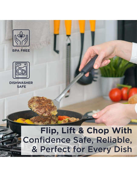 Espátula de Cocina Deiss PRO de Acero Inoxidable 36.8 cm