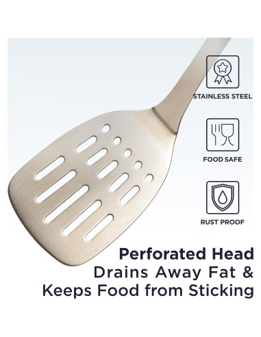 Espátula de Cocina Deiss PRO de Acero Inoxidable 36.8 cm