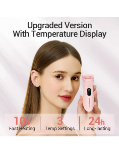 Rizador de Pestañas Calentable TOUCHBeauty AG-2316 Rosa LED 3 Temperaturas 2