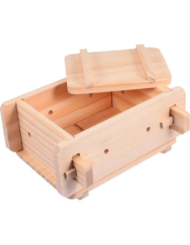 Prensa de Tofu DOITOOL de Madera 22x19x10cm Herramienta Manual