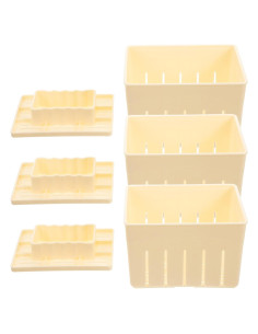 Molde para Prensar Tofu Yardwe 3 Piezas de Plástico