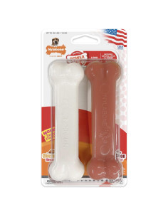 Nylabone Hueso para Perros Mediano Sabor Tocino y Pollo - 2 Piezas