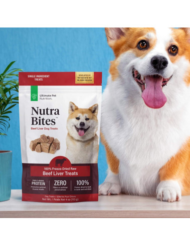 Golosinas Deshidratadas Nutra Bites Hígado de Res 113g