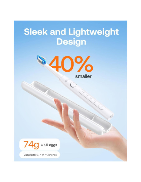 Cepillo de Dientes Eléctrico Bitvae H1D2 Ultrasónico 5 Modos