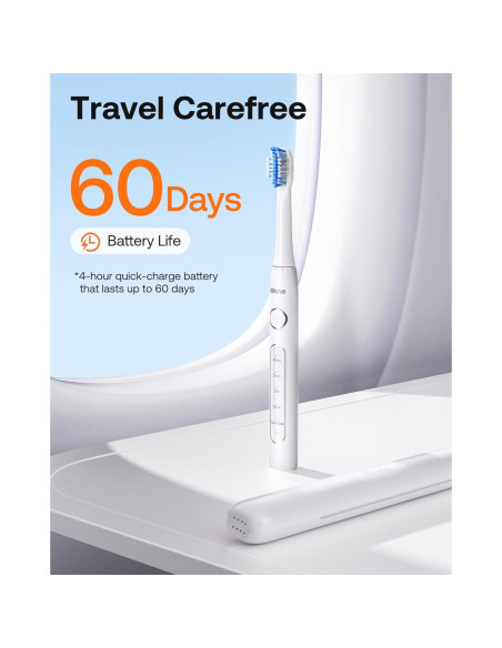 Cepillo de Dientes Eléctrico Bitvae H1D2 Ultrasónico 5 Modos