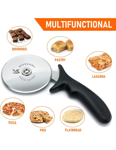 Cortador de Pizza MSY BIGSUNNY 10cm Acero Inoxidable Afilado