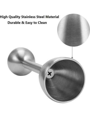 Juego de Cortador de Huevos Hocai 3 Piezas Acero Inoxidable