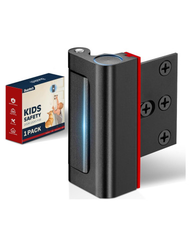 Cerradura de Seguridad Buzztech para Puertas Interiores Negras