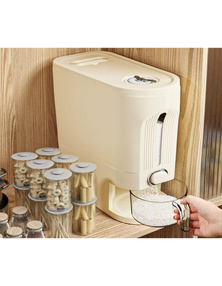 Dispensador de Arroz ChengHe 5.4 kg con Taza Medidora