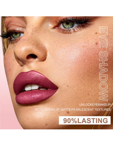 Set de 6 Brillos de Labios BANGFENG - Mate y Perlescente