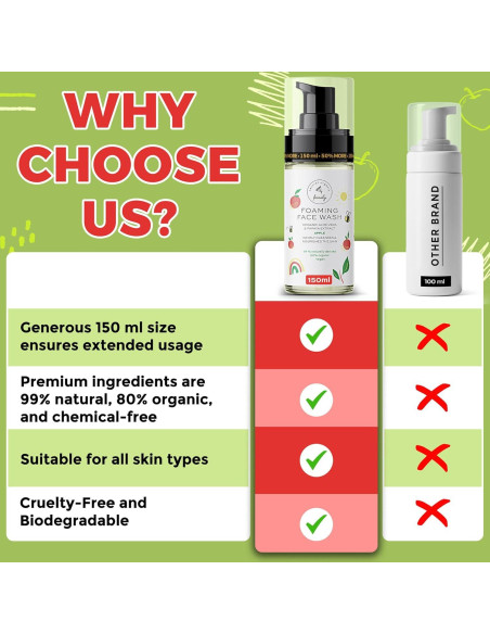 Jabón Espumoso Orgánico Marili Skincare 156 ml Manzana