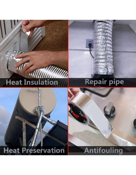 Cinta de Ducto de Aluminio Eterart 5.08 cm x 18.29 m Alta Resistencia