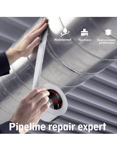 Cinta de Ducto de Aluminio Eterart 5.08 cm x 18.29 m Alta Resistencia