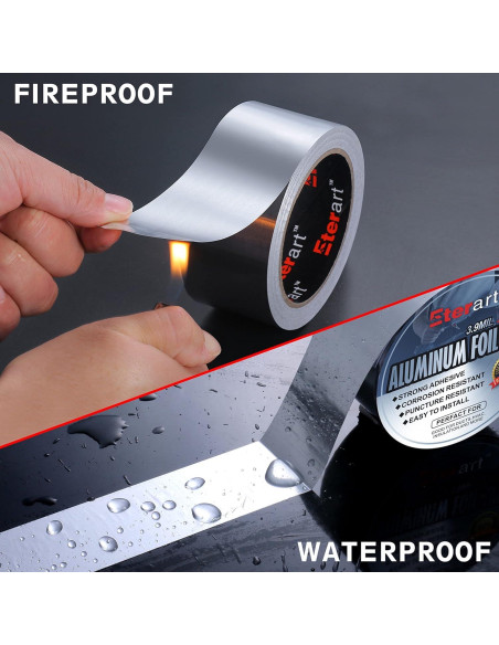 Cinta de Ducto de Aluminio Eterart 5.08 cm x 18.29 m Alta Resistencia