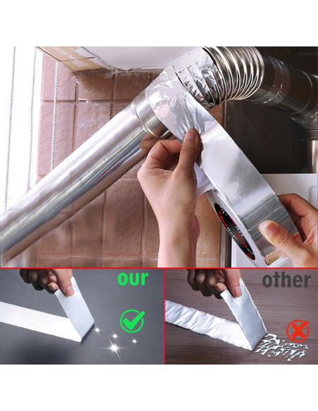 Cinta de Ducto de Aluminio Eterart 5.08 cm x 18.29 m Alta Resistencia