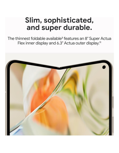 Google Pixel 9 Pro Fold - Teléfono Plegable 256GB Obsidiana