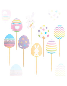 Decoraciones para Cupcakes de Pascua Giga Gud - 30 Piezas 2