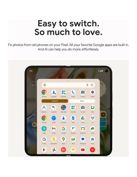 Google Pixel 9 Pro Fold - Teléfono Plegable 256GB Obsidiana