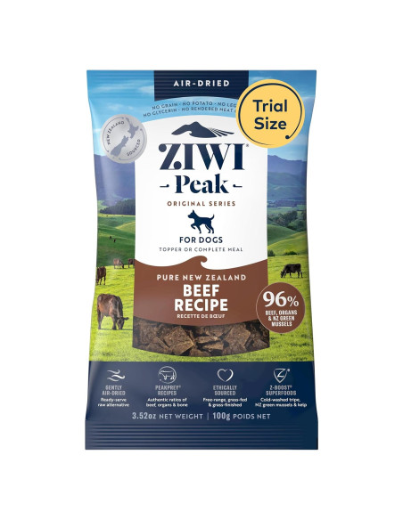 Comida Deshidratada para Perros ZIWI Peak - Carne de Res 99g