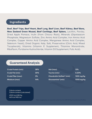 Comida Deshidratada para Perros ZIWI Peak - Carne de Res 99g